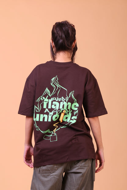 KINDLED — DARK BROWN TEE