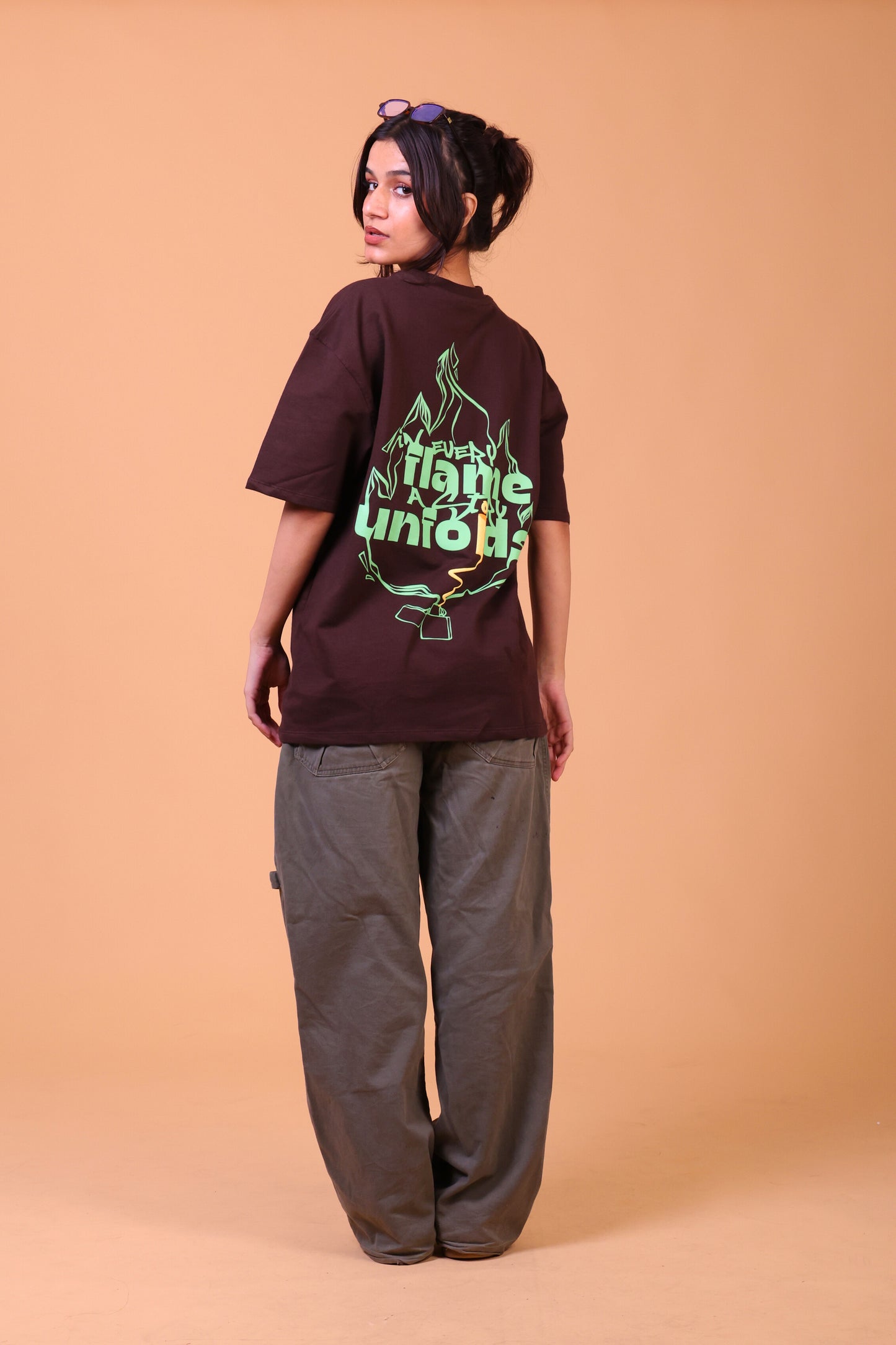 KINDLED — DARK BROWN TEE