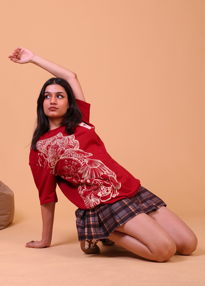 AFTERDARK — MAROON TEE