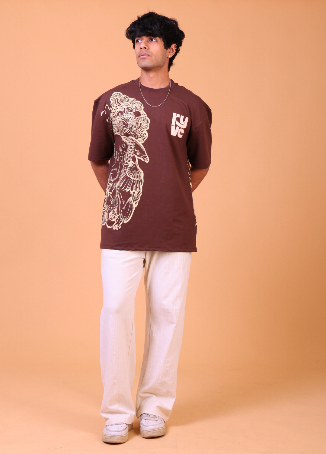 AFTERDARK — BROWN TEE