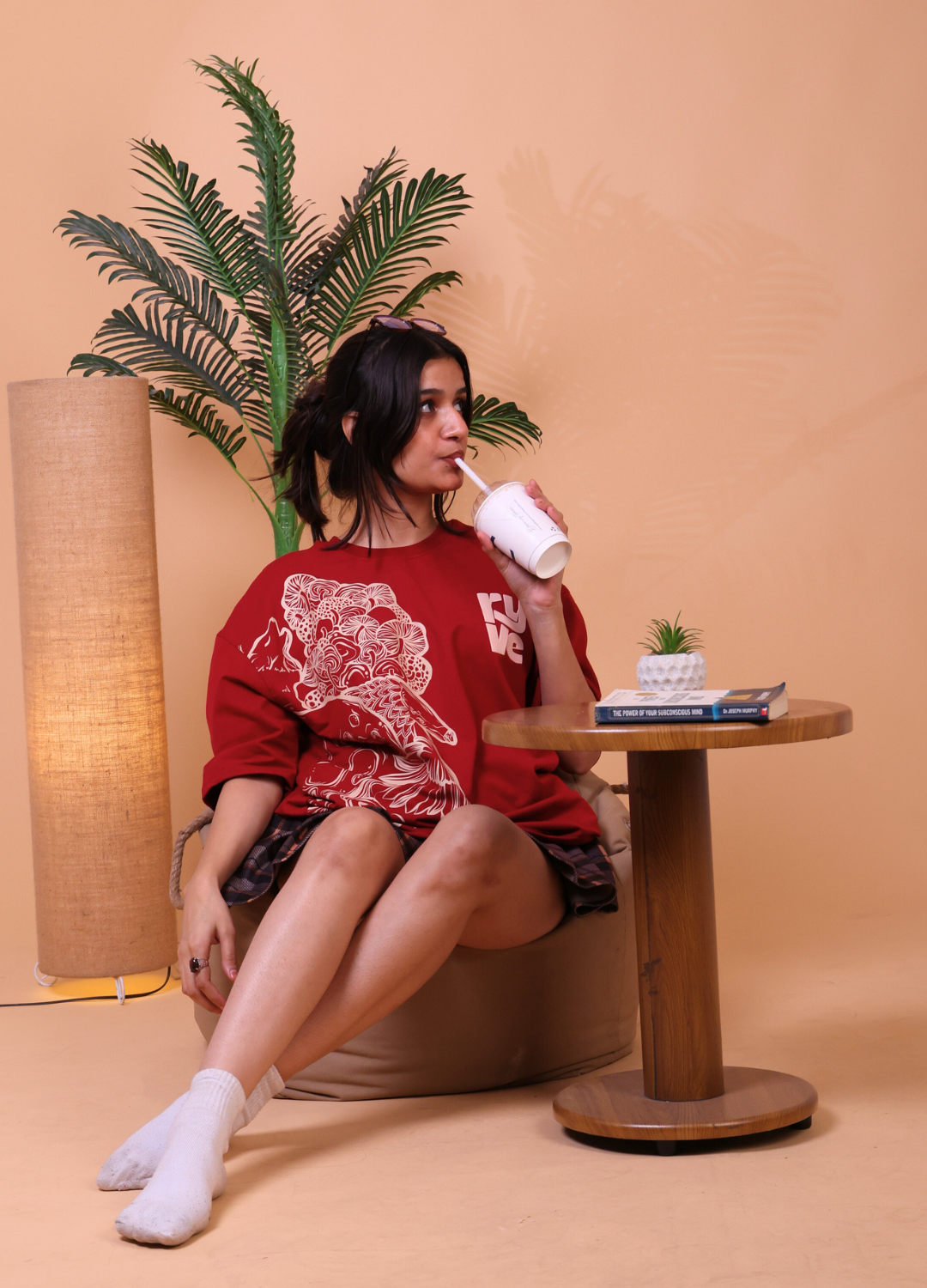 AFTERDARK — MAROON TEE