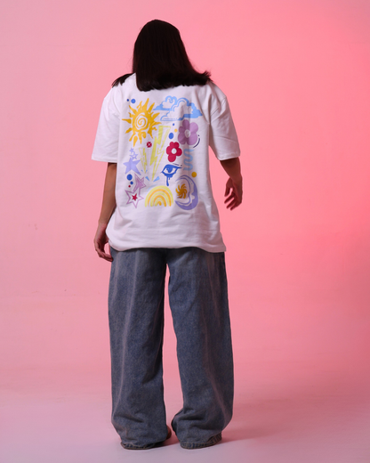 CHROMATIC NOISE — OFF WHITE TEE