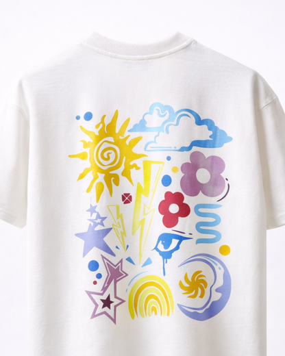 CHROMATIC NOISE — OFF WHITE TEE