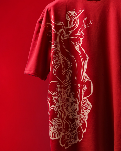 AFTERDARK — MAROON TEE