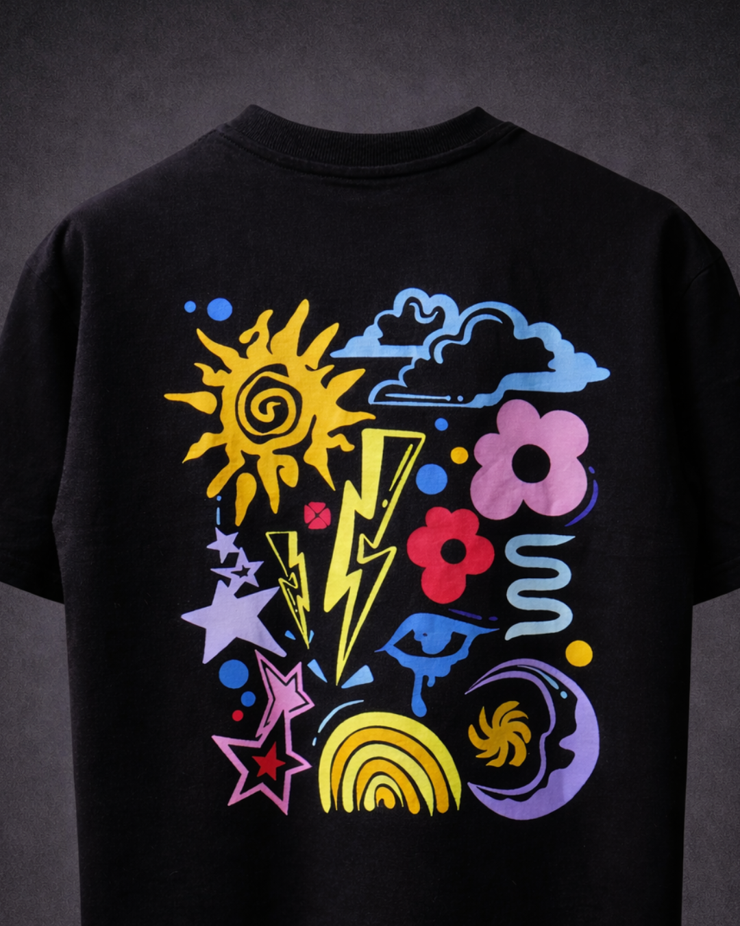 CHROMATIC NOISE — BLACK TEE