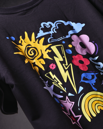 CHROMATIC NOISE — BLACK TEE