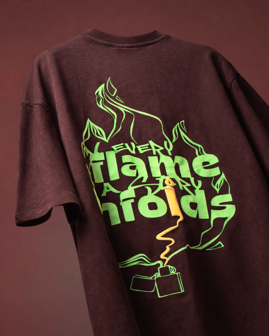 KINDLED — DARK BROWN TEE