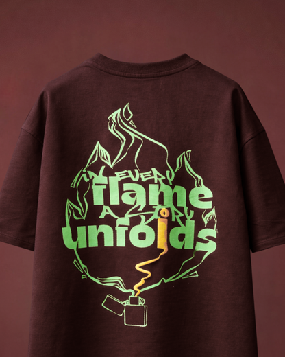 KINDLED — DARK BROWN TEE